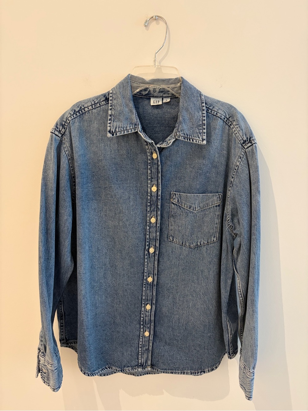 GAP Denim Button Down Big Shirt